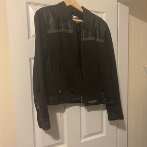 Harley-Davidson Black Leather Detail